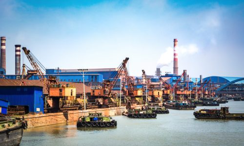 petroleum gas container ship and oil refinery background for energy nautical transportation